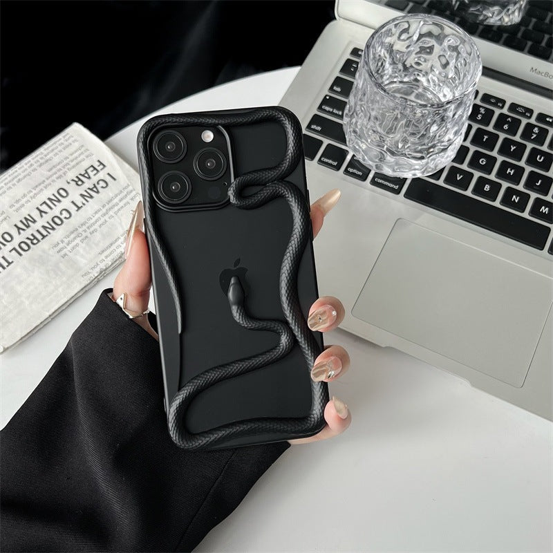 iPhone 15 Pro 3D Snake Pattern Phone Case
